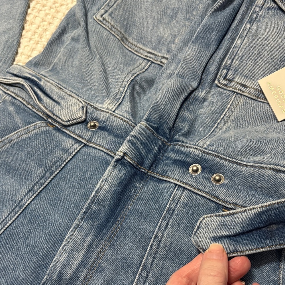Good American Women's Blue Denim Jumpsuit - Picture 5 of 8